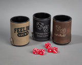 Leatherette Dice Cup with 5 Dice