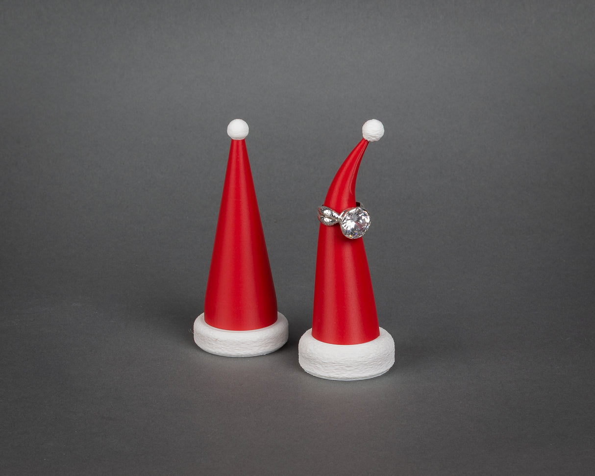 Santa Hat Ring Display Cones