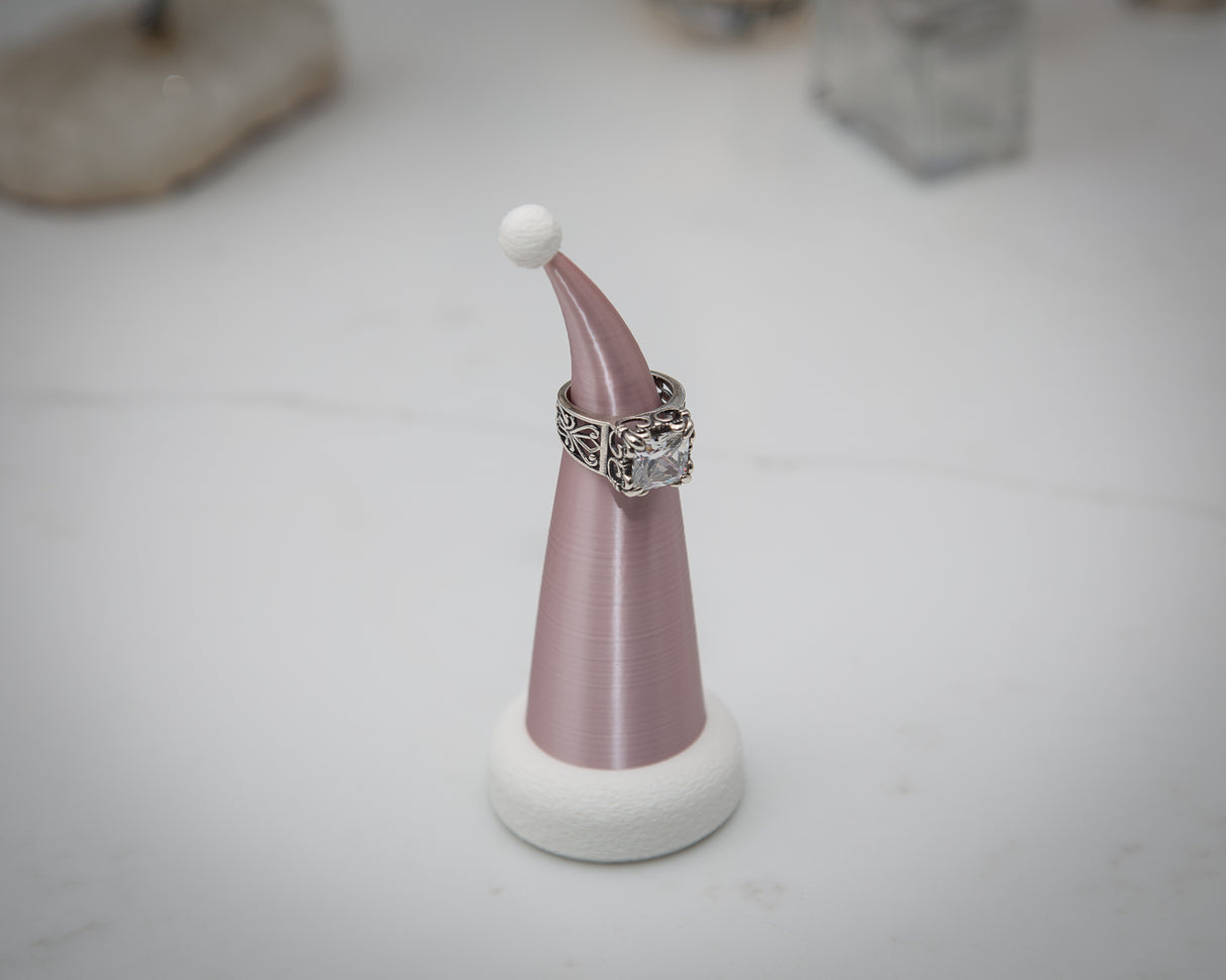 Santa Hat Ring Display Cones