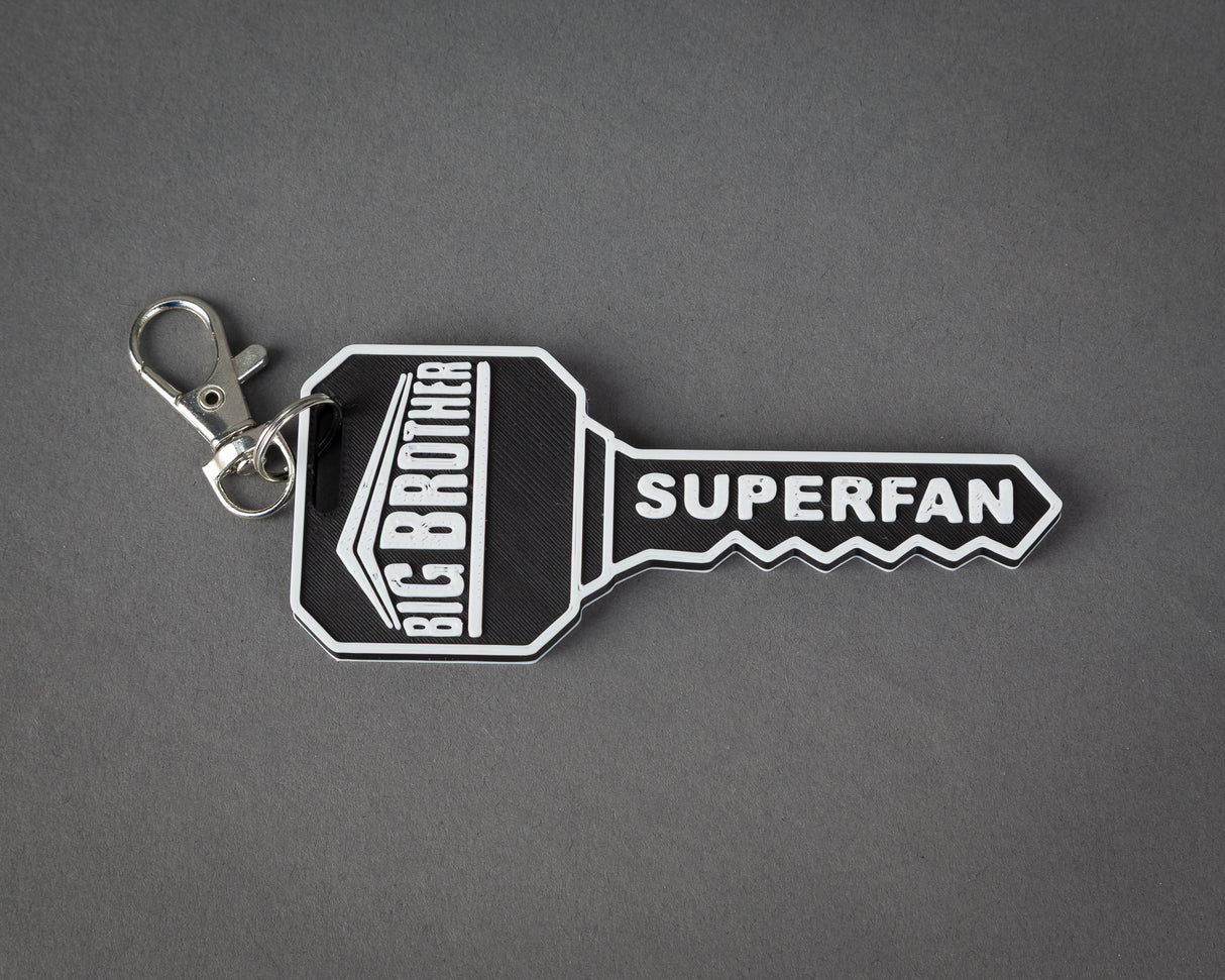 Big Brother Key Keychain or Bag Tag, 3D Printed