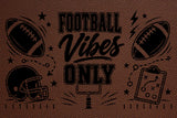 Personalized Football Skinny Can Sleeve, Laser Engraved Football Leatherette Slim Can Cooler, Custom Game Day Gift