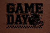 Personalized Football Skinny Can Sleeve, Laser Engraved Football Leatherette Slim Can Cooler, Custom Game Day Gift