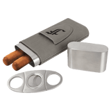 Leatherette Cigar Case with Cutter