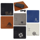 Leatherette Phone Charging Mat, 8" x 8"