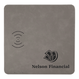 Leatherette Phone Charging Mat, 8" x 8"