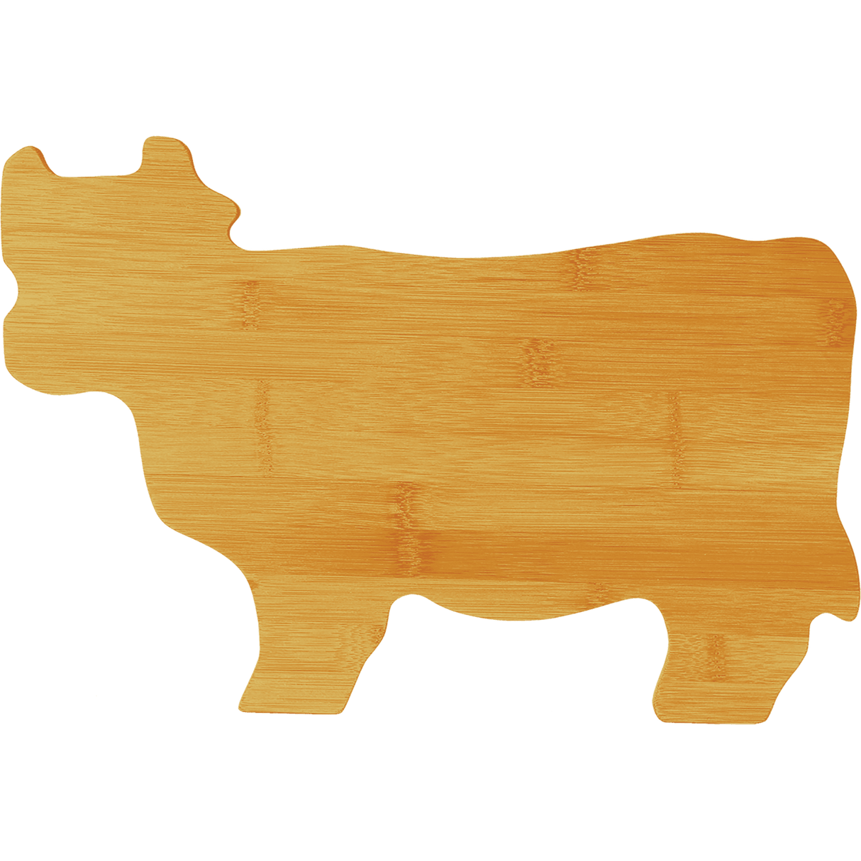 Bamboo Cow Shaped Cutting Board, 14 3/4" x 9 3/4"