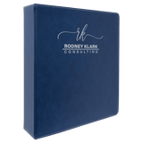 Leatherette 3 Ring Binder with 1" Slant D Rings, 10 1/2" x 11 1/2"