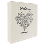 Leatherette 3 Ring Binder with 2" Slant D Rings, 11" x 11 1/2"