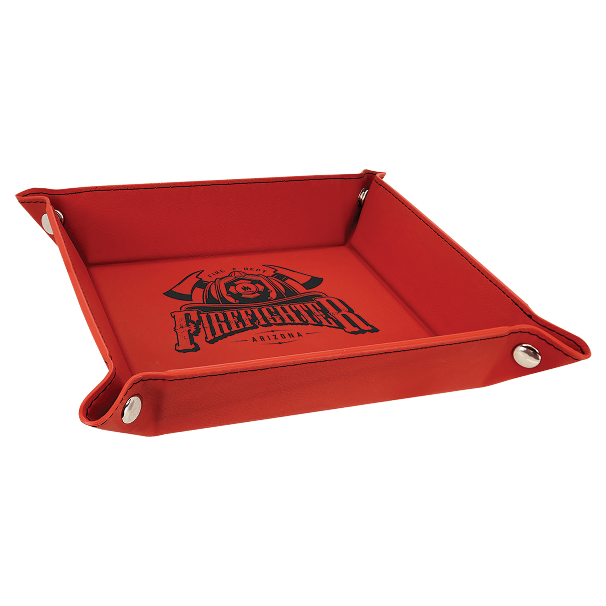 Personalized Leatherette Valet or Dice Tray