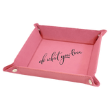 Personalized Leatherette Valet or Dice Tray