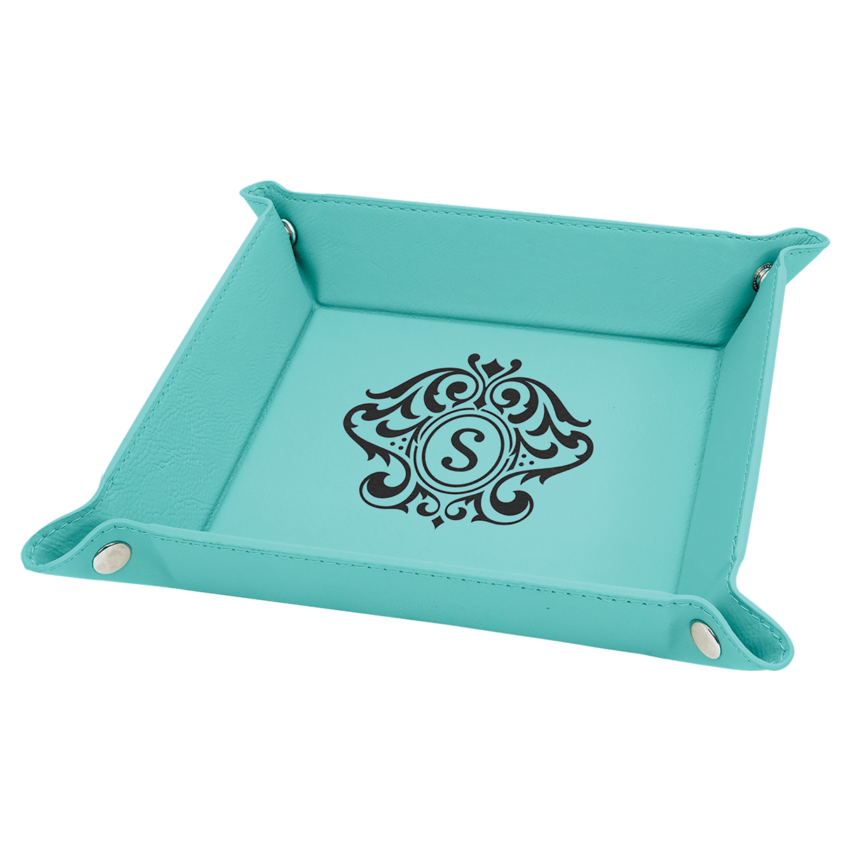 Personalized Leatherette Valet or Dice Tray
