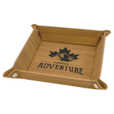 Personalized Leatherette Valet or Dice Tray