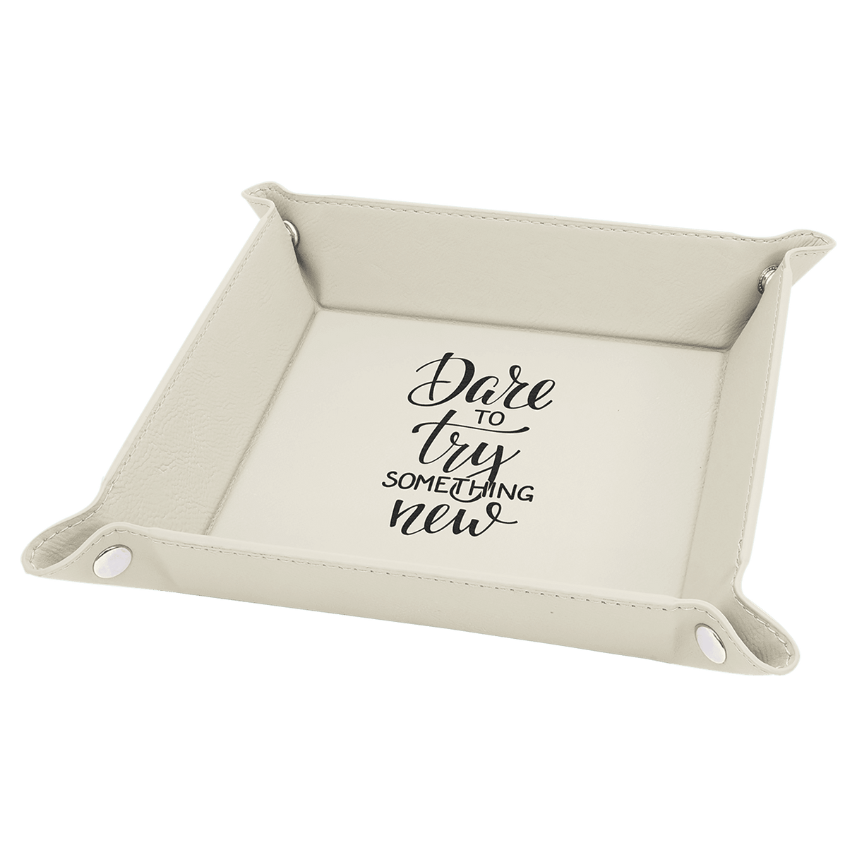 Personalized Leatherette Valet or Dice Tray