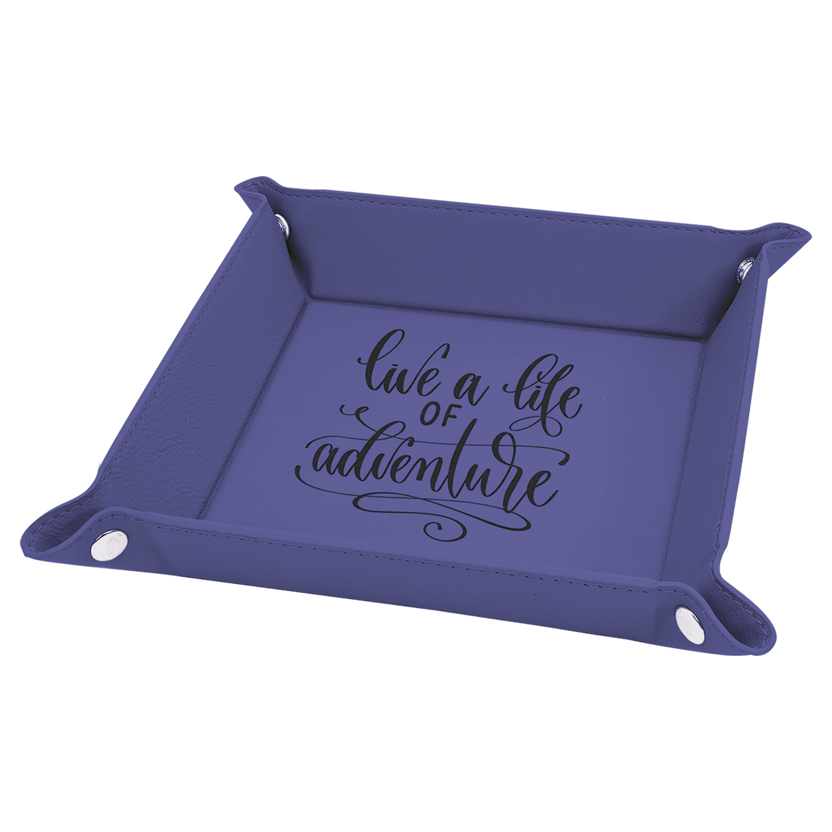 Personalized Leatherette Valet or Dice Tray