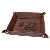 Personalized Leatherette Valet or Dice Tray