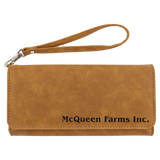Wallet with Strap - Laserable Leatherette, Creekside Collection