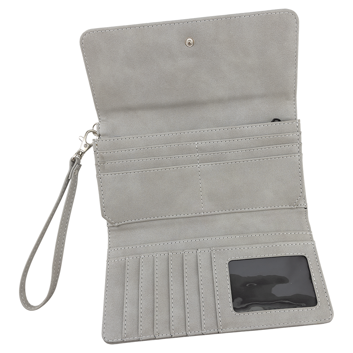 Wallet with Strap - Laserable Leatherette, Creekside Collection