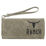 Wallet with Strap - Laserable Leatherette, Creekside Collection