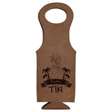 Leatherette Wine Bag, Personalized