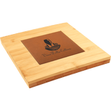 Bamboo Trivet with Recessed Area for 4 1/4" Tiles, 7 1/4" x 7 1/4"