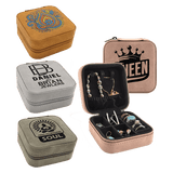 Leatherette Jewelry Box, Creekside Collection, 4" X 4"