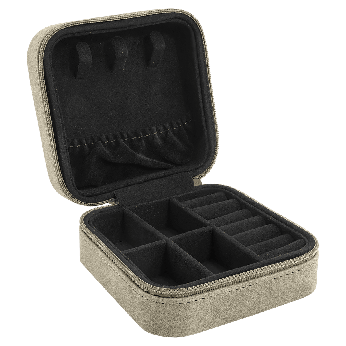 Leatherette Jewelry Box, Creekside Collection, 4" X 4"