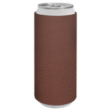 Personalized Football Skinny Can Sleeve, Laser Engraved Football Leatherette Slim Can Cooler, Custom Game Day Gift