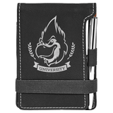 Leatherette Mini Notepad with Pen, 3 1/4" x 4 3/4"