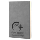 Leatherette Journal with Lined Notepad, 5 1/4" x 8 1/4"