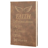 Leatherette Journal with Lined Notepad, 5 1/4" x 8 1/4"