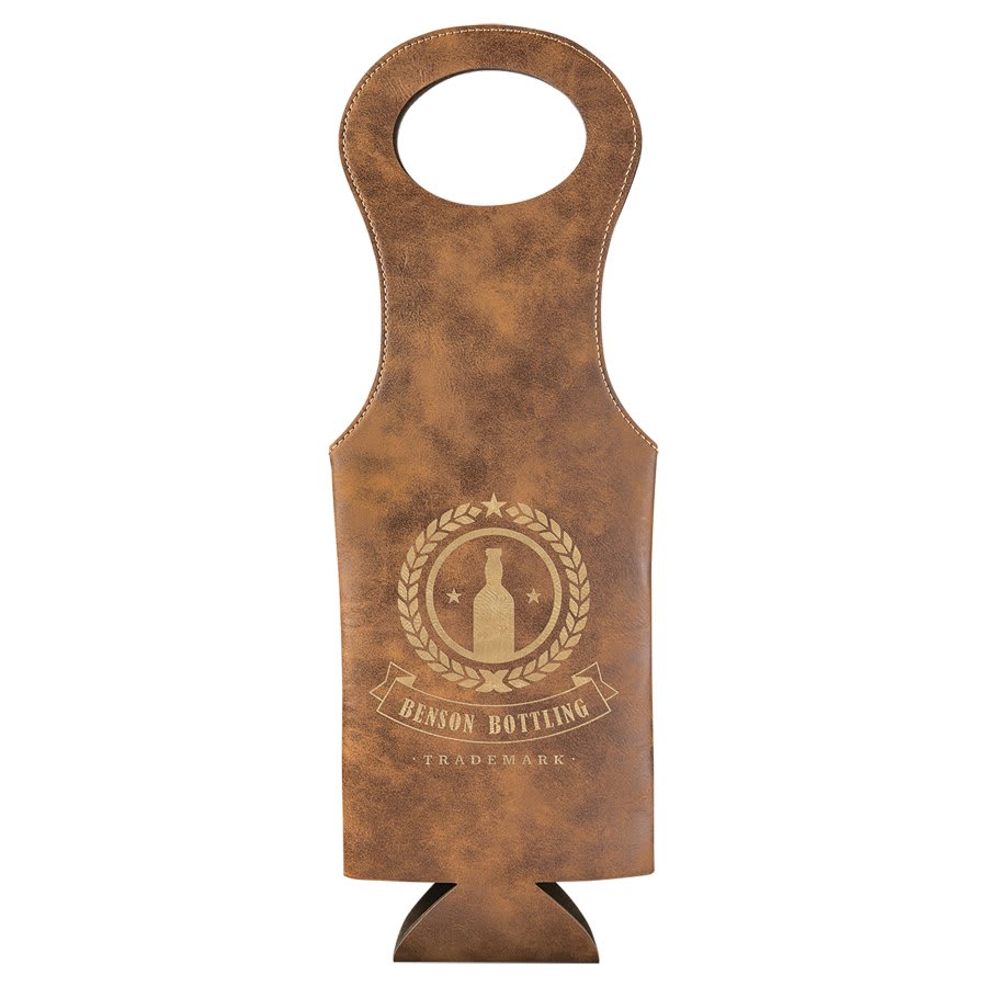Leatherette Wine Bag, Personalized