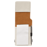 Leatherette Mini Notepad with Pen, 3 1/4" x 4 3/4"