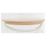 50 oz. Rectangle Glass Container with Bamboo