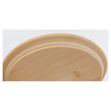 21 oz. Rectangle Glass Container with Bamboo