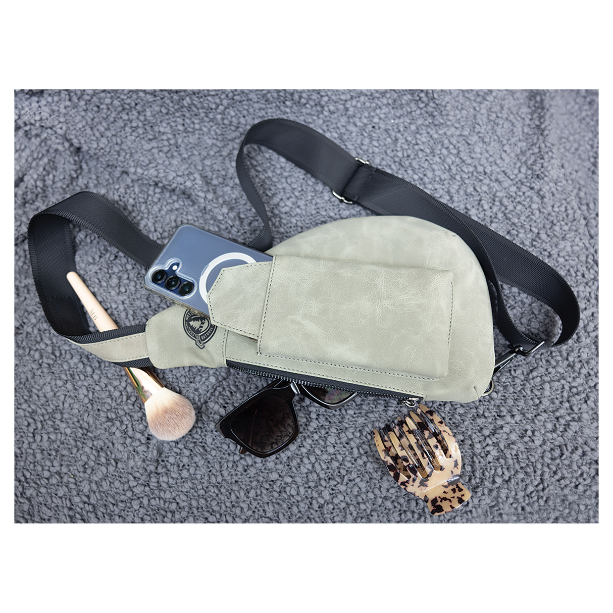 Crescent Bag - Laserable Leatherette, Creekside Collection