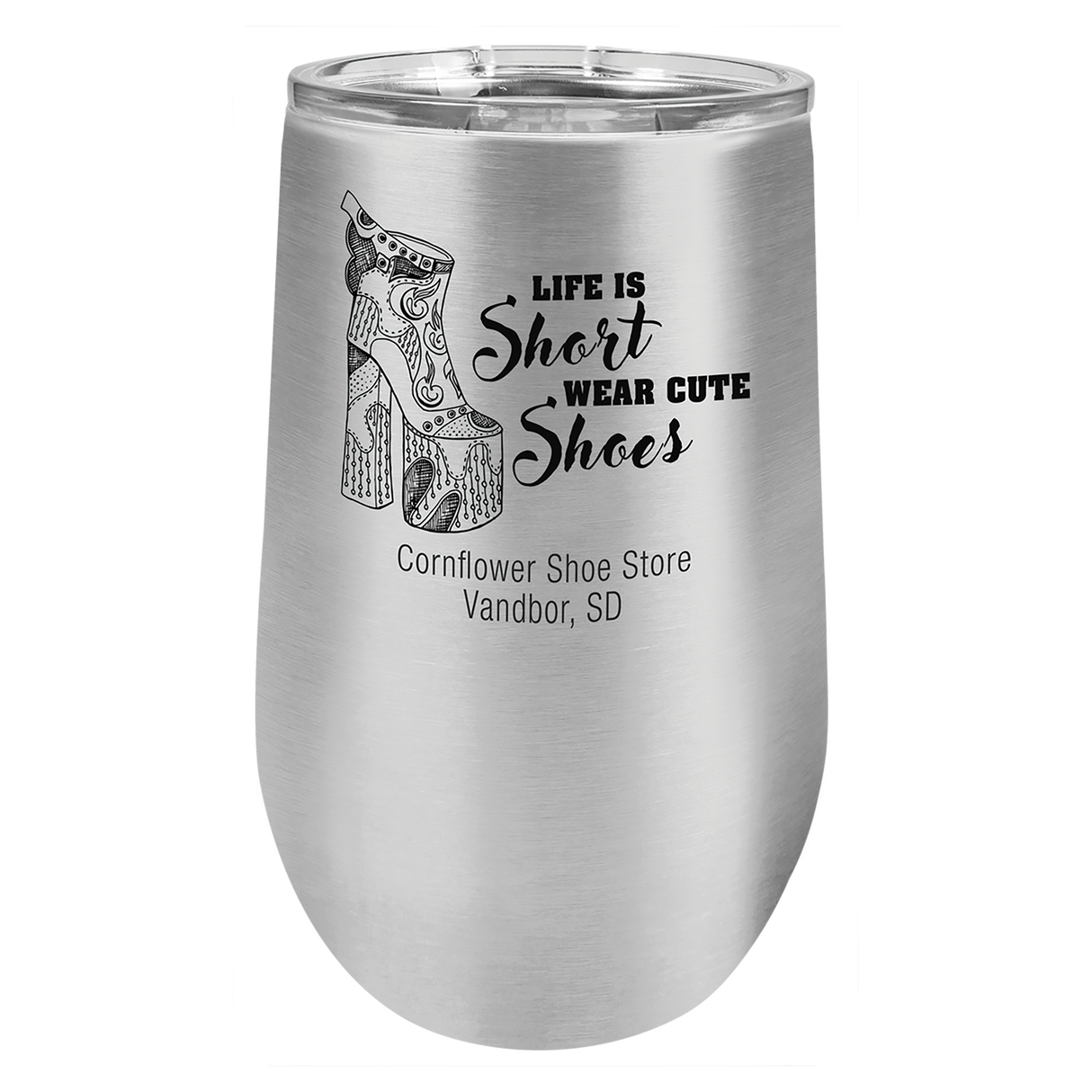 16 oz. Stemless Wine Glasses, Basic Colors
