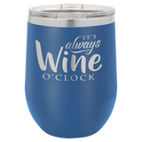 12 oz. Stemless Wine Glasses, Basic Colors