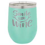 12 oz. Stemless Wine Glasses, Basic Colors
