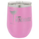 12 oz. Stemless Wine Glasses, Basic Colors
