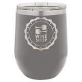 12 oz. Stemless Wine Glasses, Basic Colors