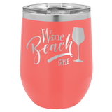 12 oz. Stemless Wine Glasses, Basic Colors