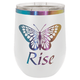 Polar Camel 12 oz. Prism ION-Plated Stemless Wine Tumbler with Lid