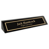 Black Piano Finish Desk Wedge, 10 1/2"