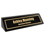 Black Piano Finish Desk Wedge, 8 1/2"