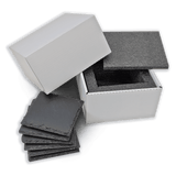 Square Slate Coaster Set-6 Piece, 4" x 4"