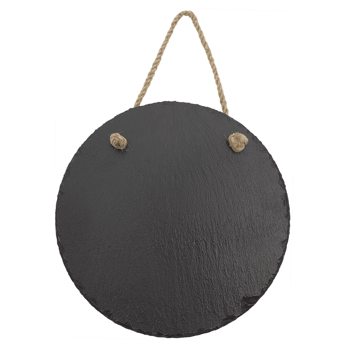 Round Slate Decor with Hanger String, 7 3/4"