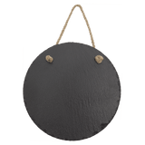 Round Slate Decor with Hanger String, 7 3/4"