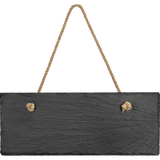 Rectangle Slate Decor with Hanger String, 10" x 4"