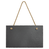 Rectangle Slate Decor with Hanger String, 11 3/4" x 7"