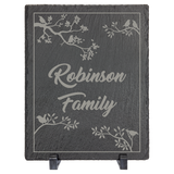 Rectangle Slate Decor with Plastic Feet, 9" x 7"